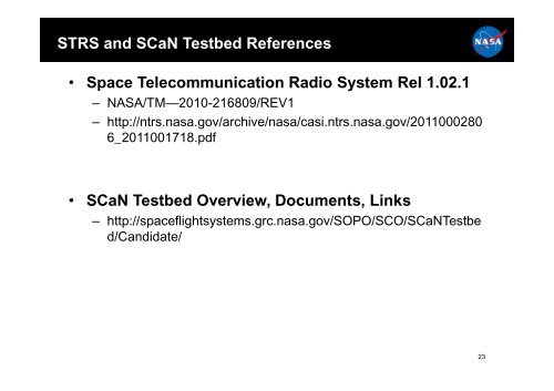 Space Communication and Navigation Testbed ... - NASA