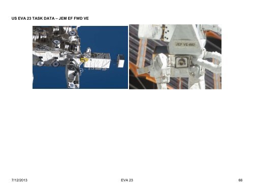 View the spacewalk timeline - Nasa