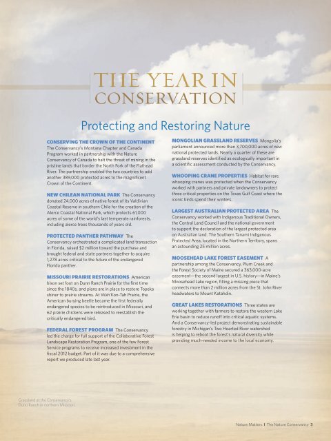 2012 Annual Report - The Nature Conservancy