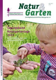 Öffnen - Naturgarten eV