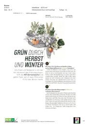 Grün durch Herbst und Winter - 29. Oktober; Biorama - Natur im Garten