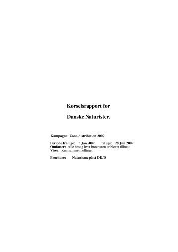 Udlev.rapport for Danske Naturister