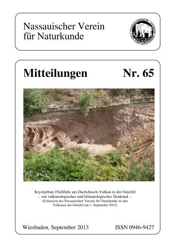 Mitteilungen 65 - Nassauischer Verein für Naturkunde