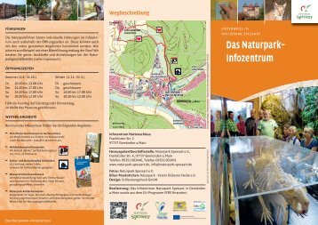 [PDF] Das Naturpark-Infozentrum - Naturpark Spessart