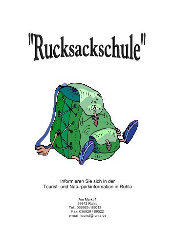 Rucksackschule - Naturpark Thüringer Wald