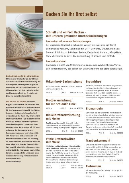 Katalog herunter laden - Naturprodukte Immler