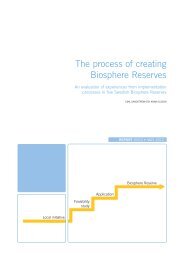 The process of creating Biosphere Reserves- An ... - Naturvårdsverket