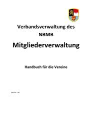 Mitgliederverwaltung - Nordbayerischer Musikbund e.V.