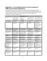 Appendix A - List of Selected Items of Cost Contained in OMB Cost ...