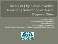 of Orphaned Inactive Hazardous Substance or Waste Disposal Sites