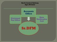 Sr.DFM - North Central Railway