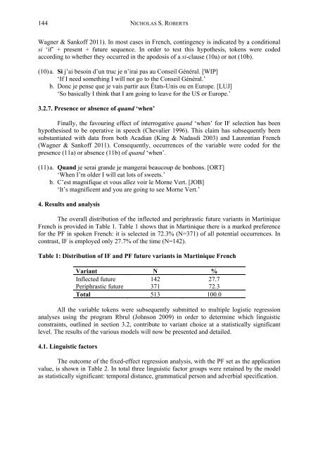 the influence of linguistic factors on the expression of futurity