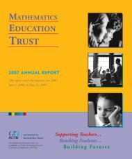 EDUCATION - National Council of Teachers of Mathematics
