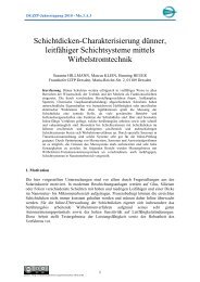 Schichtdicken-Charakterisierung dünner, leitfähiger ... - NDT.net