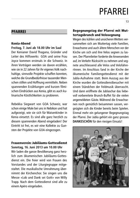 Nebiker - Juni 2013 - Gemeinde Nebikon