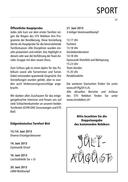 Nebiker - Juni 2013 - Gemeinde Nebikon