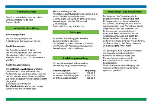 Informationsflyer Verwaltungsfachangestellte/r - Neckar-Odenwald ...