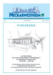 Kalenderwoche 3 (erschienen am 17.01.2014) - Gemeinde ...