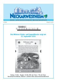 erschienen am 26.07.2013 - Gemeinde Neckarwestheim