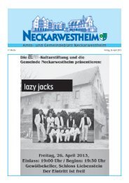 Kalenderwoche 17 (erschienen am 26.04.2013) - Gemeinde ...