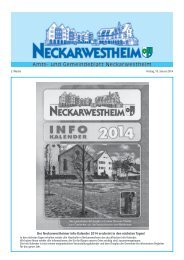 kirchliche nachrichten - Gemeinde Neckarwestheim