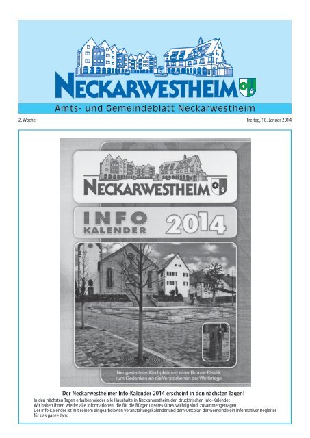 erschienen am 10.01.2014 - Gemeinde Neckarwestheim