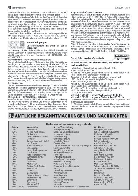 Kalenderwoche 19 (erschienen am 10.05.2013) - Gemeinde ...