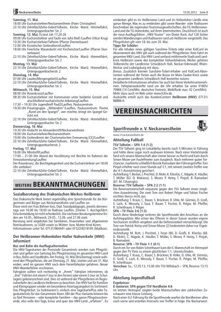 Kalenderwoche 19 (erschienen am 10.05.2013) - Gemeinde ...