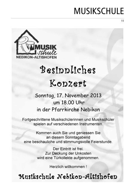 Nebiker - November 2013 - Gemeinde Nebikon
