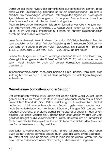 Mitteilungsblatt - Gemeinde Neftenbach