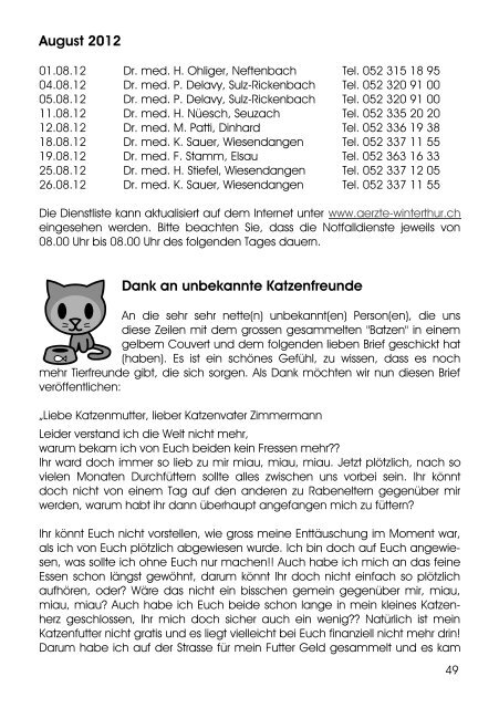 Mitteilungsblatt - Gemeinde Neftenbach