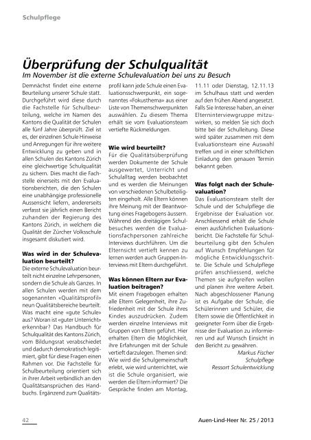 Ausgabe 25 – Juli 2013 - Neftenbach