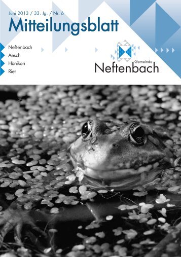 Mitteilungsblatt - Gemeinde Neftenbach