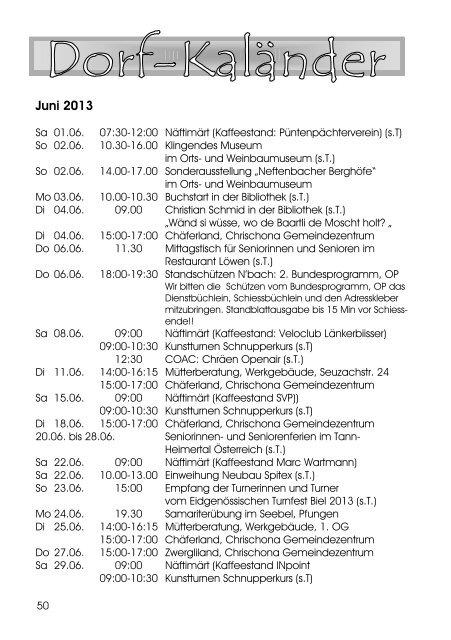 Mitteilungsblatt - Gemeinde Neftenbach