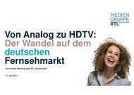 Von Analog zu HDTV: Der Wandel auf dem deutschen Der Wandel auf ...