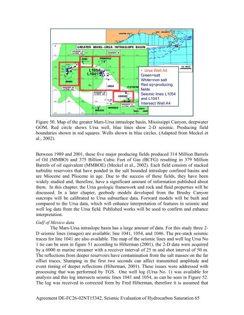 Agreement DE-FC26-02NT15342, Seismic Evaluation of ...