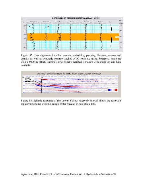 Agreement DE-FC26-02NT15342, Seismic Evaluation of ...