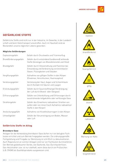 Gefährliche Stoffe, Kennzeichnung und Gefahrenhinweise