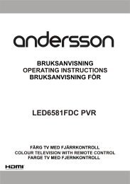 Andersson LED6581FDC PVR - NetOnNet