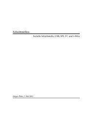 Serielle Schnittstelle, USB, SPI, I2C, 1-Wire (PDF) - Netzmafia