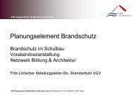 Planungselement Brandschutz - Netzwerk Bildung & Architektur