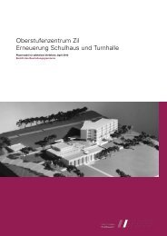 Oberstufenzentrum Zil Erneuerung Schulhaus und Turnhalle