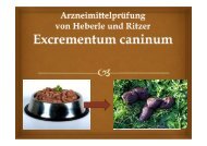 Excrementum caninum - Netzwerk Homöopathie Basel
