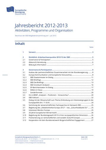 Jahresbericht 2012/13 - Netzwerk Europäische Bewegung ...