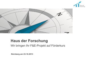 Bayerische Forschungsstiftung - Netzwerk Nordbayern