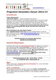 Programm Dezember/Januar 2013/14 - netzwerk55plus.de