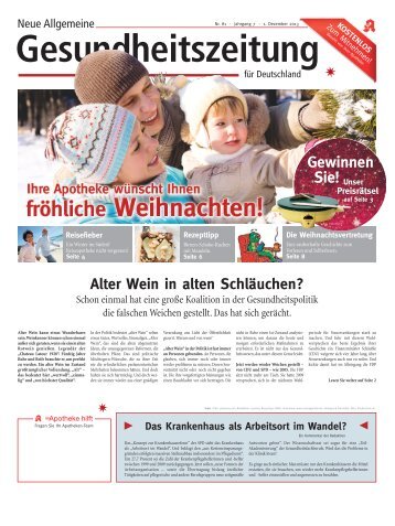 Neue Allgemeine Gesundheitszeitung fÃ¼r Deutschland, Nr . 81 ...