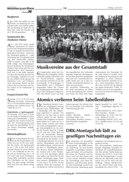 Stadtzeitung KW 27 - Stadt Neuenburg am Rhein