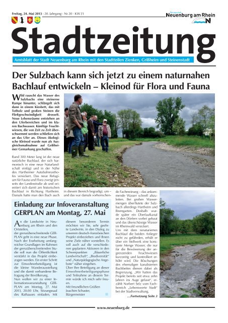 Stadtzeitung KW 21 - Stadt Neuenburg am Rhein