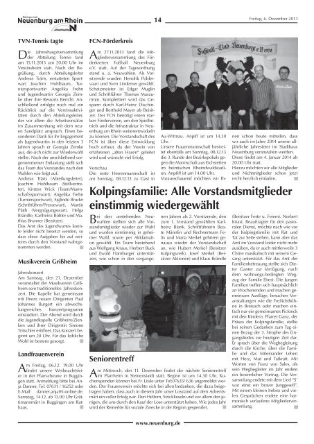 Stadtzeitung KW 49 - Stadt Neuenburg am Rhein